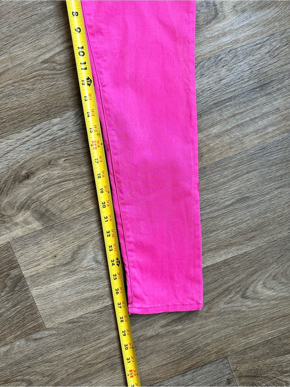 Crown & Ivy Women’s Size 4 High Rise Skinny‎ Pants Bright Pink Stretch Casual - Picture 6 of 9